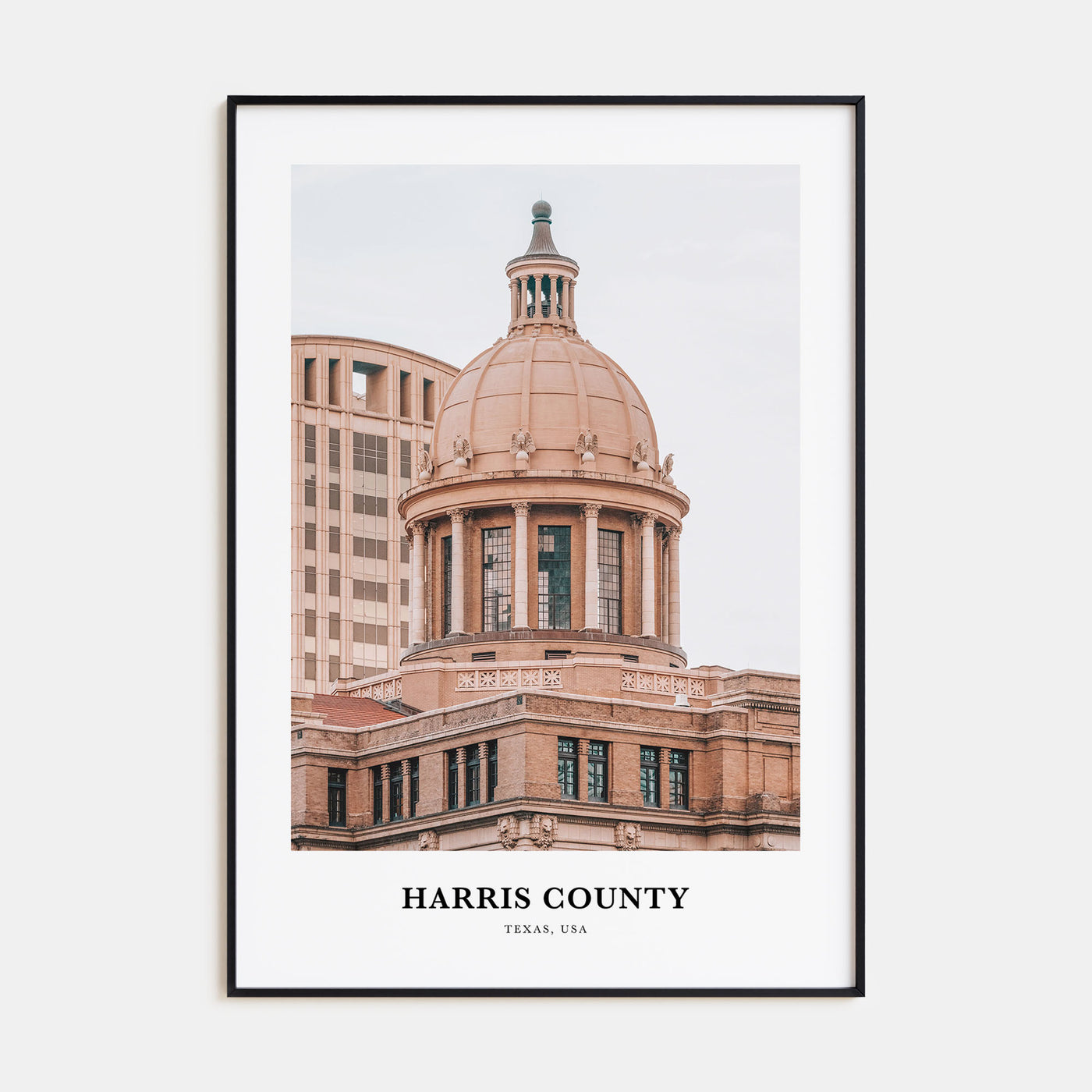 Harris County Portrait Color Poster