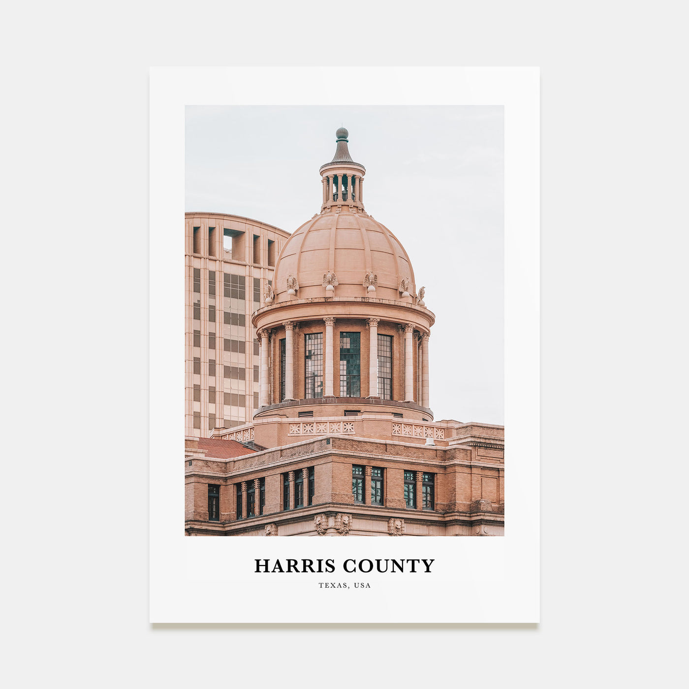 Harris County Portrait Color Poster