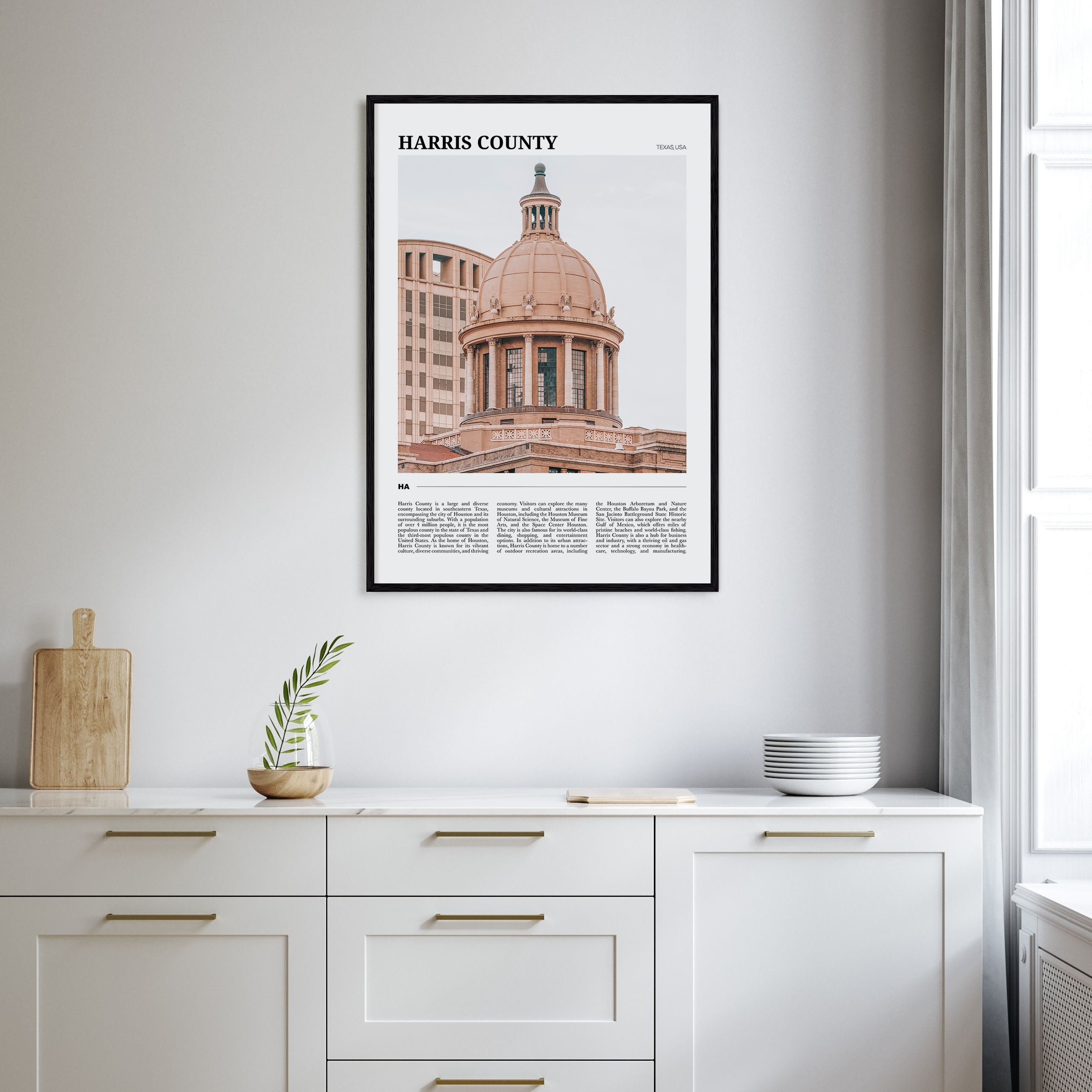 Harris County Travel Color Poster