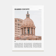 Harris County Travel Color Poster