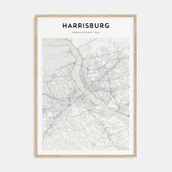 Harrisburg Map Portrait Poster