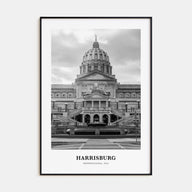 Harrisburg Portrait B&W Poster