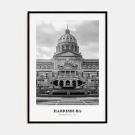 Harrisburg Portrait B&W Poster