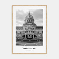 Harrisburg Portrait B&W Poster