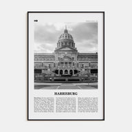 Harrisburg Travel B&W Poster