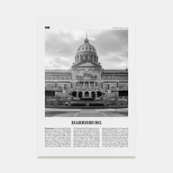 Harrisburg Travel B&W Poster