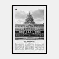 Harrisburg Travel B&W Poster