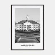 Harrisonburg Portrait B&W Poster