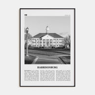 Harrisonburg Travel B&W Poster