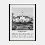 Harrisonburg Travel B&W Poster