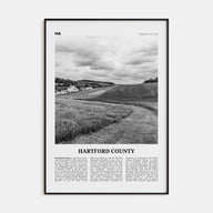 Hartford County Travel B&W Poster