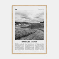 Hartford County Travel B&W Poster
