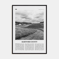 Hartford County Travel B&W Poster