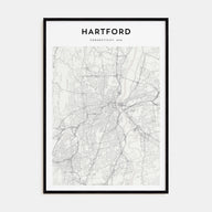 Hartford Map Portrait Poster