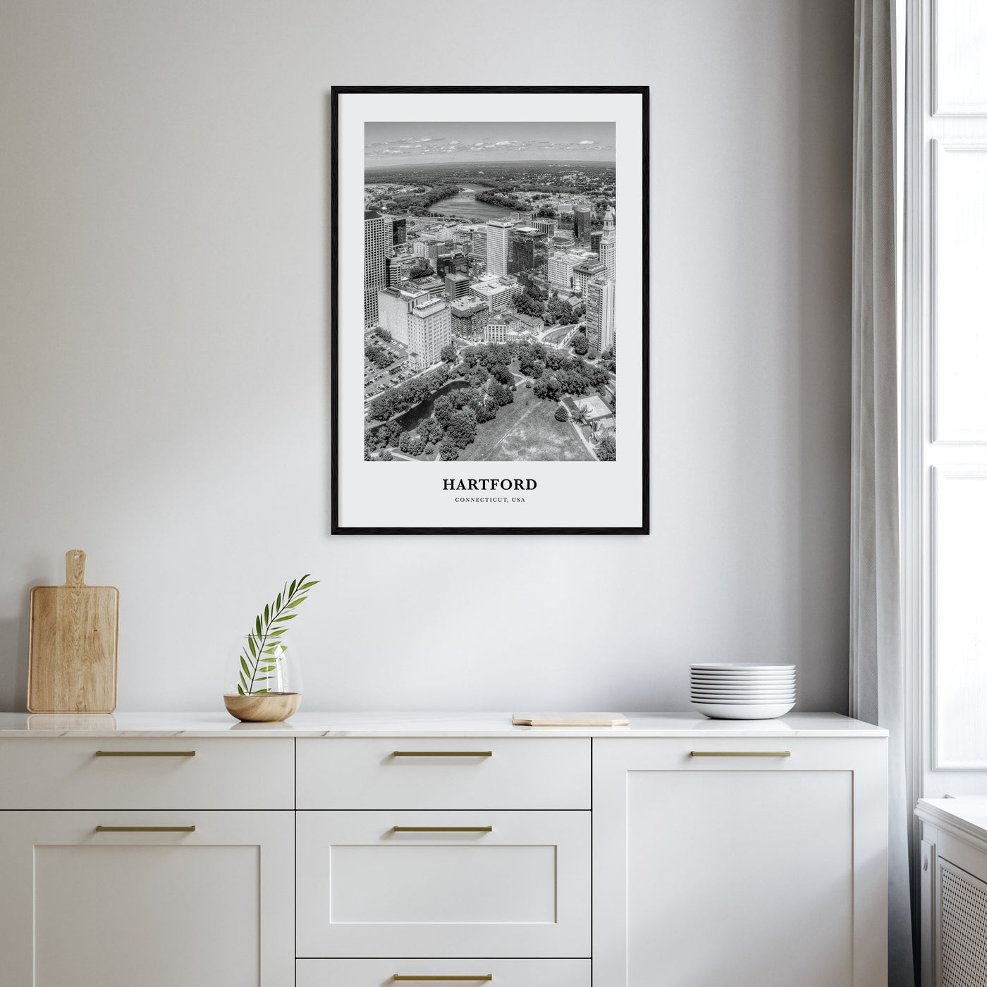 Hartford Portrait B&W Poster