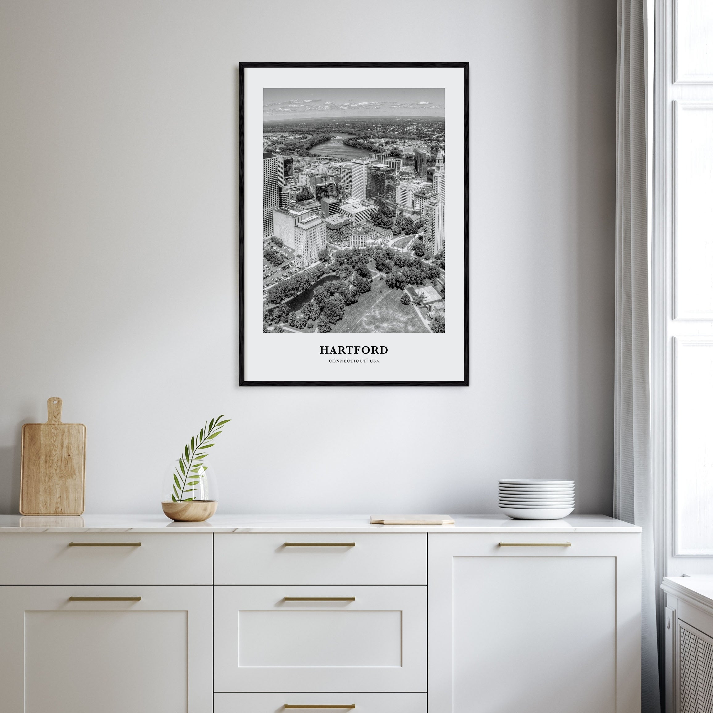 Hartford Portrait B&W Poster