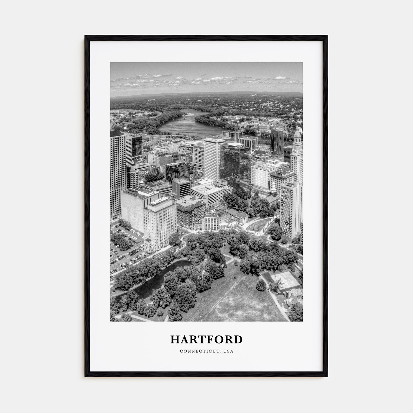 Hartford Portrait B&W Poster