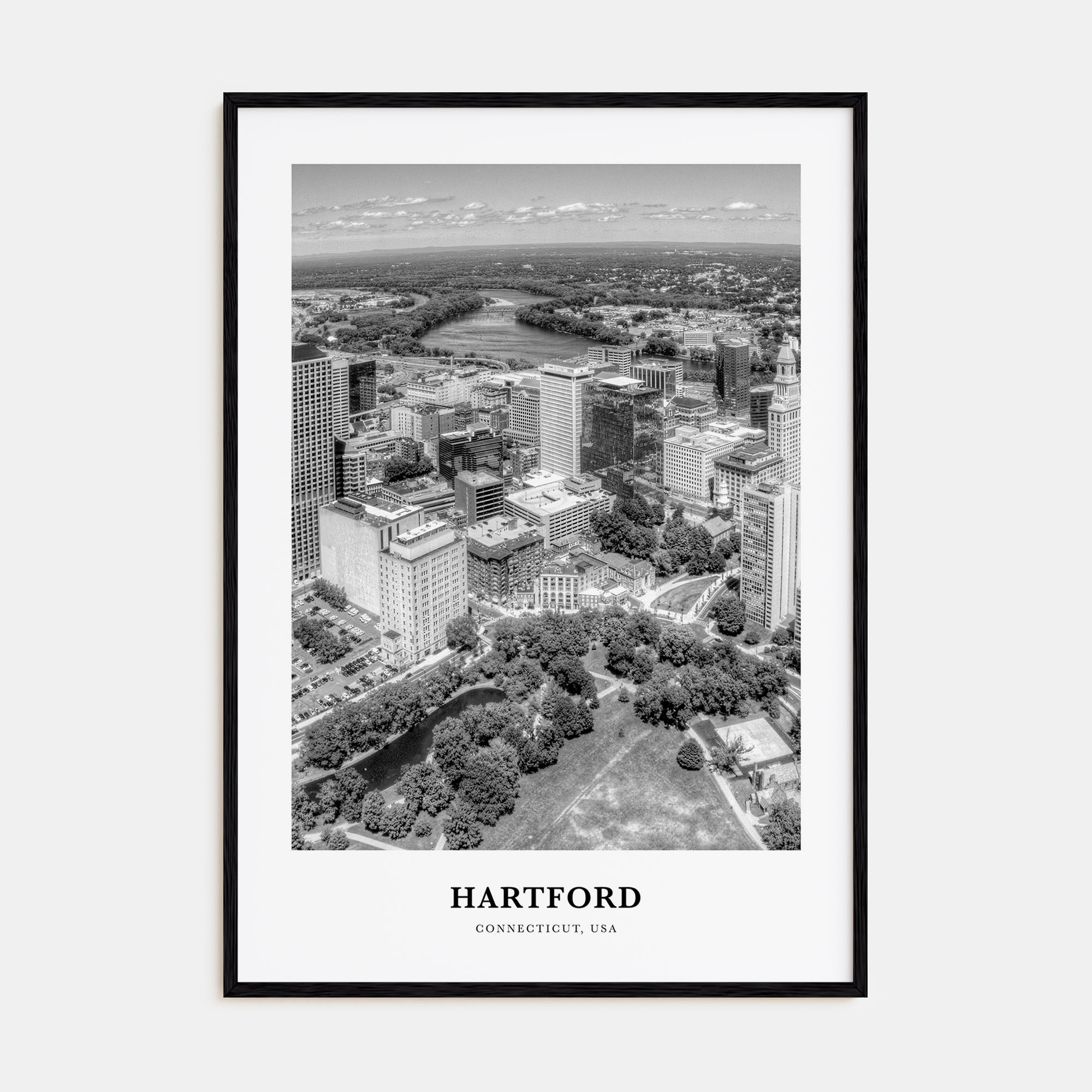 Hartford Portrait B&W Poster