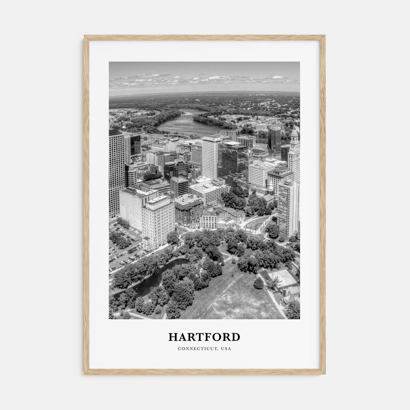 Hartford Portrait B&W Poster