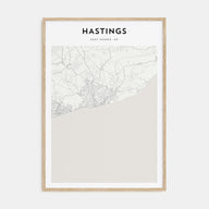 Hastings Map Portrait Poster