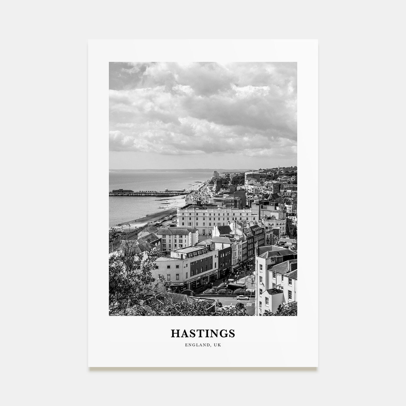 Hastings Portrait B&W Poster