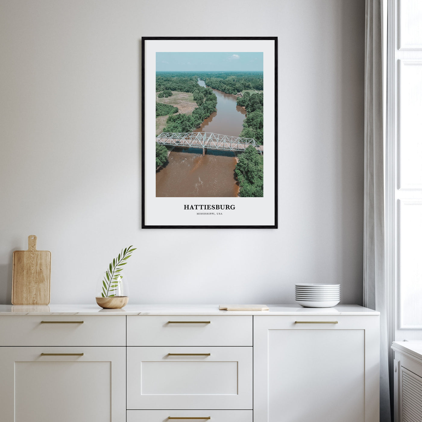 Hattiesburg Portrait Color Poster