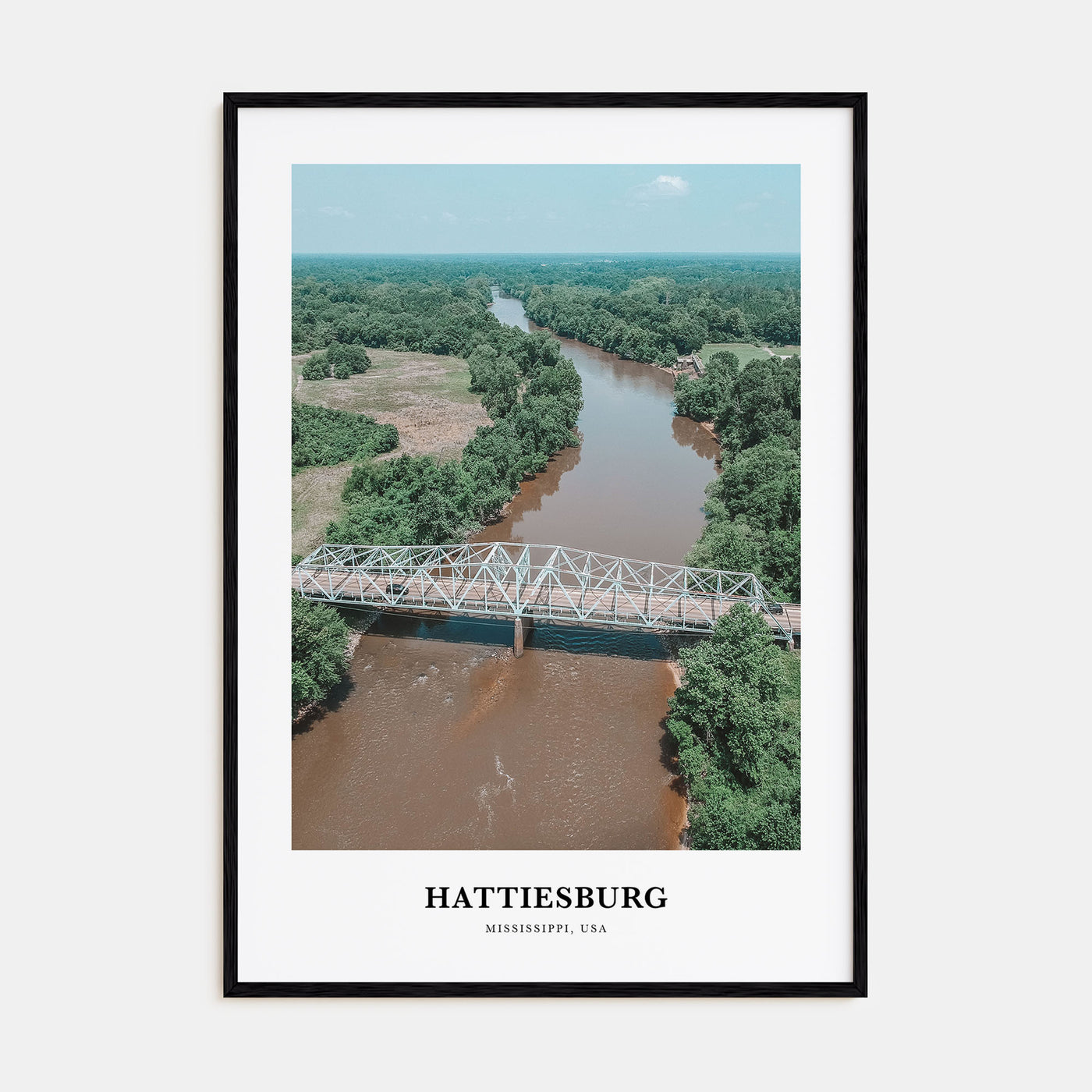 Hattiesburg Portrait Color Poster