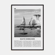 Haute Normandie Travel B&W Poster