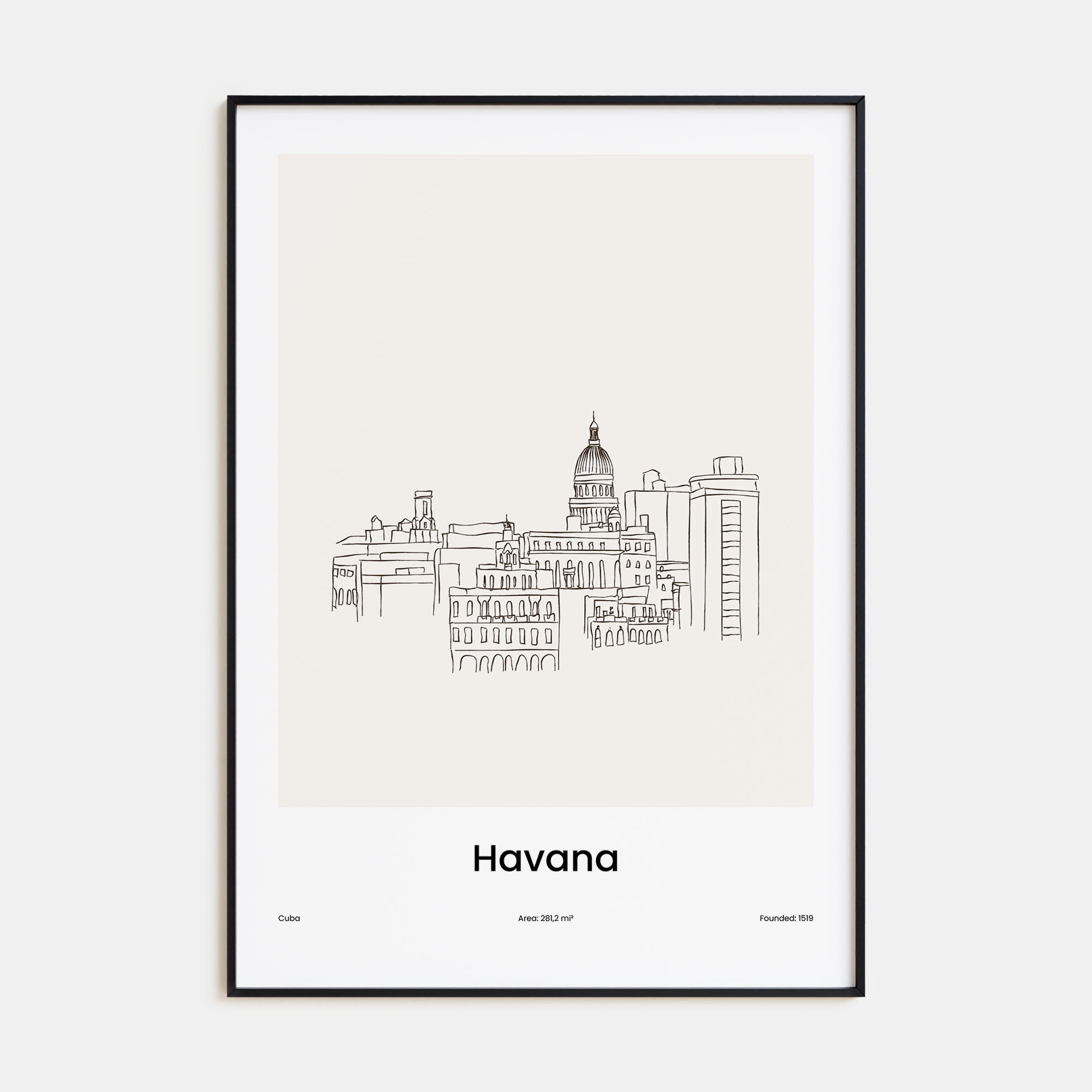 Havana Drawn Poster