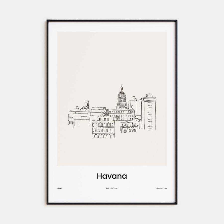 Havana Drawn Poster