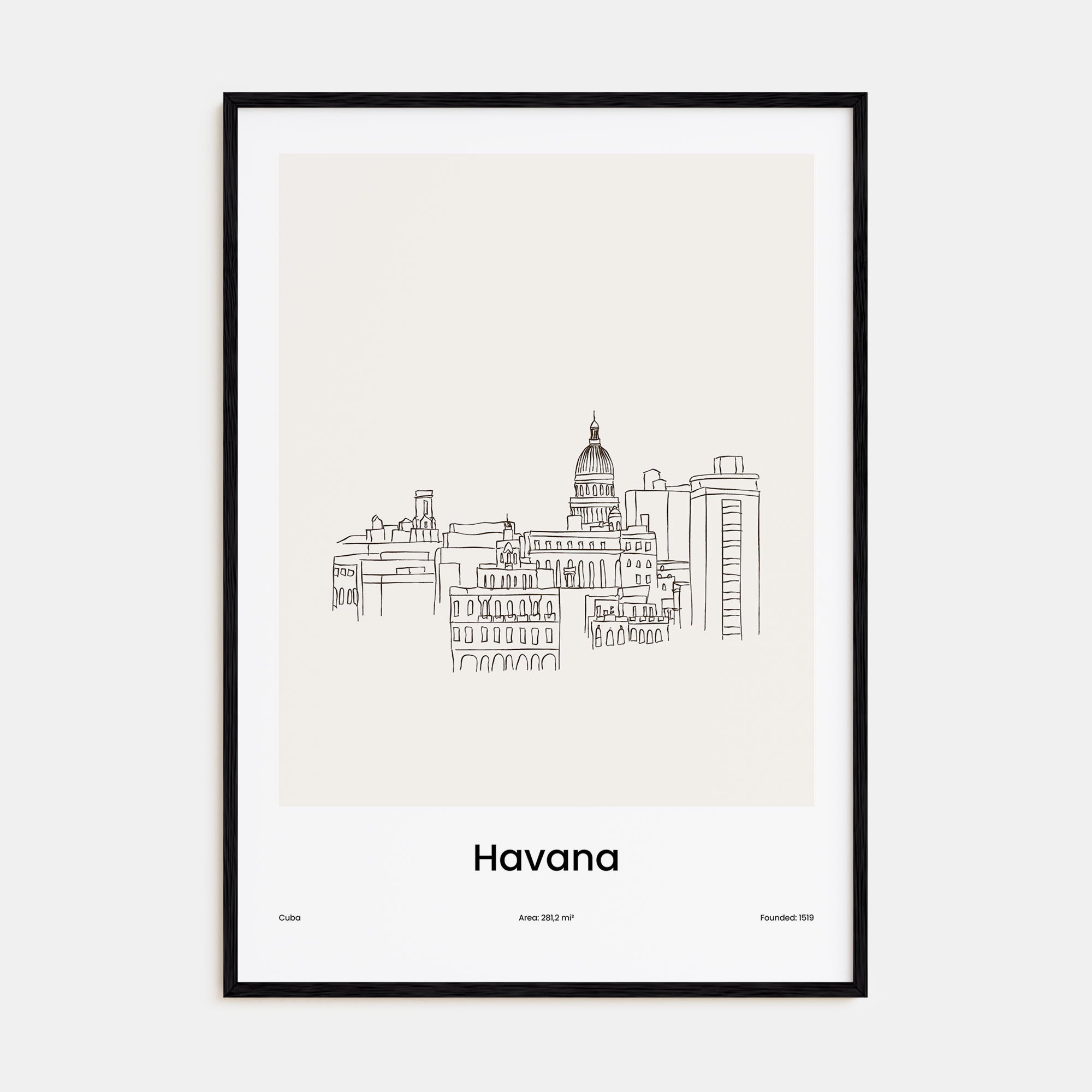 Havana Drawn Poster
