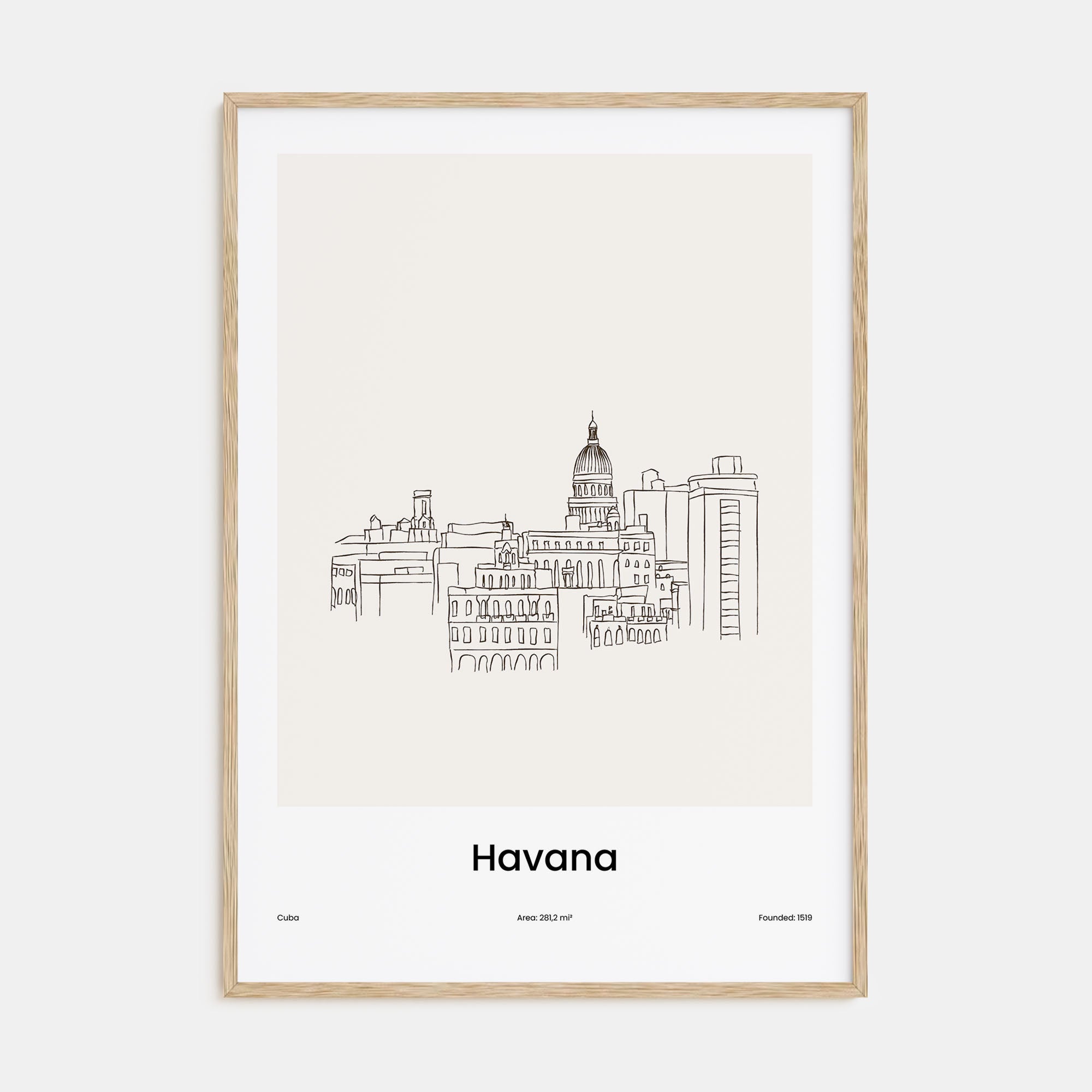 Havana Drawn Poster
