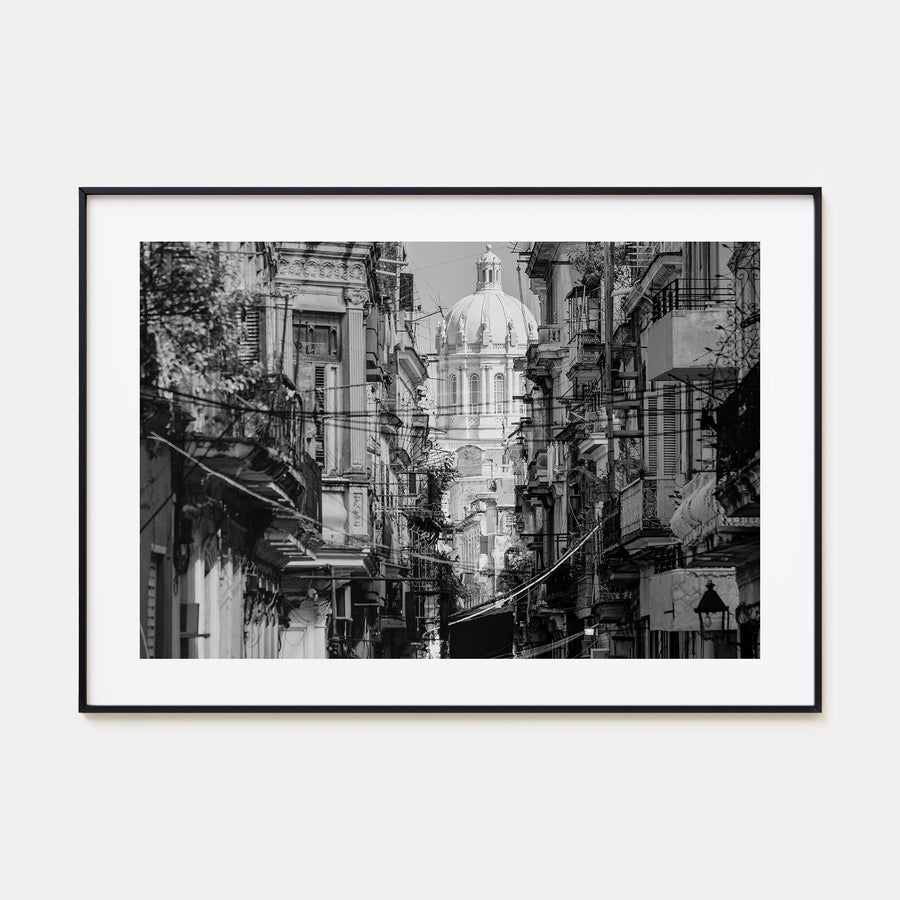 Havana Landscape B&W Poster