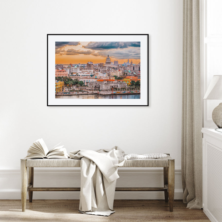 Havana Landscape Color Poster