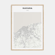 Havana Map Portrait Poster