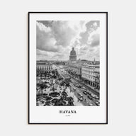 Havana Portrait B&W No 1 Poster