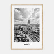 Havana Portrait B&W No 1 Poster