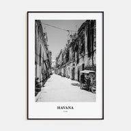 Havana Portrait B&W No 2 Poster