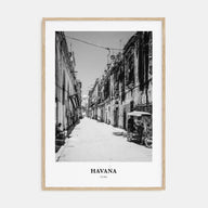 Havana Portrait B&W No 2 Poster