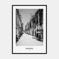 Havana Portrait B&W No 2 Poster