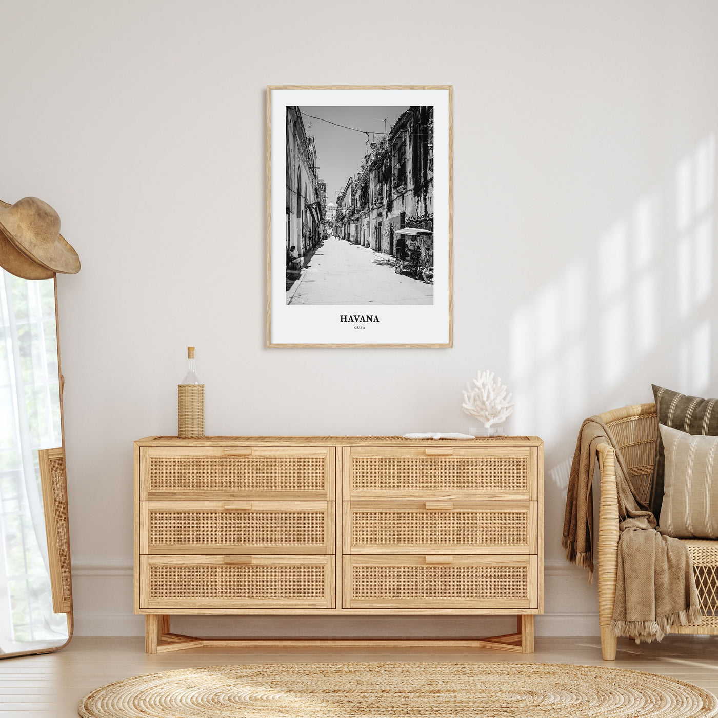 Havana Portrait B&W No 2 Poster