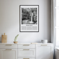 Havasu Falls Travel B&W Poster