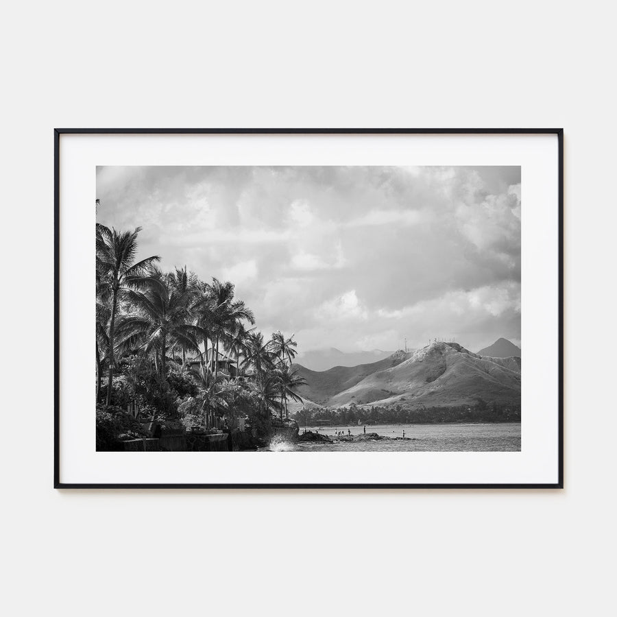 Hawaii Landscape B&W No 1 Poster