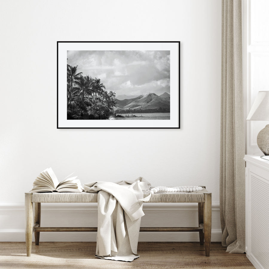 Hawaii Landscape B&W No 1 Poster