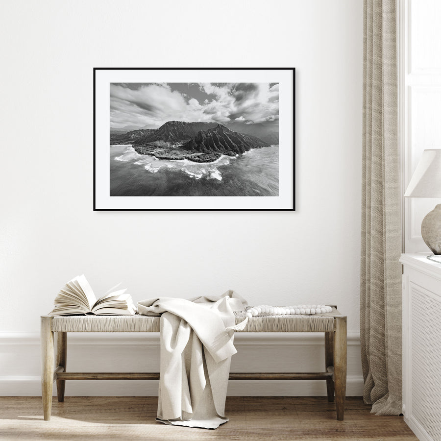 Hawaii Landscape B&W No 2 Poster