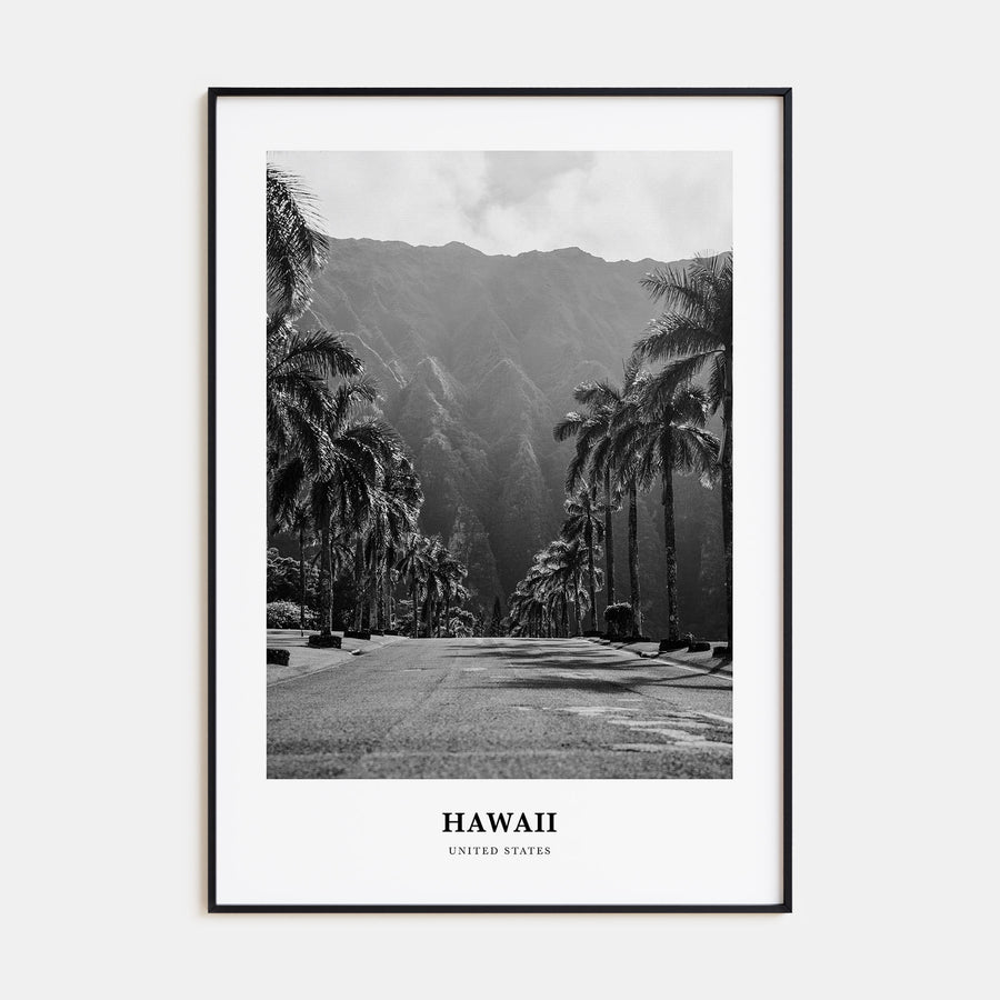 Hawaii Portrait B&W No 1 Poster