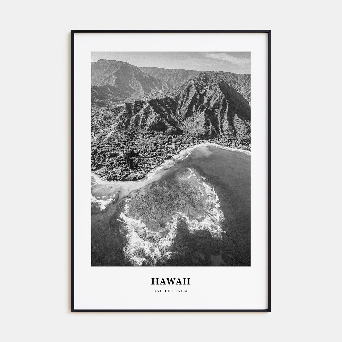 Hawaii Portrait B&W No 2 Poster