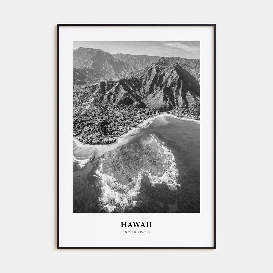 Hawaii Portrait B&W No 2 Poster