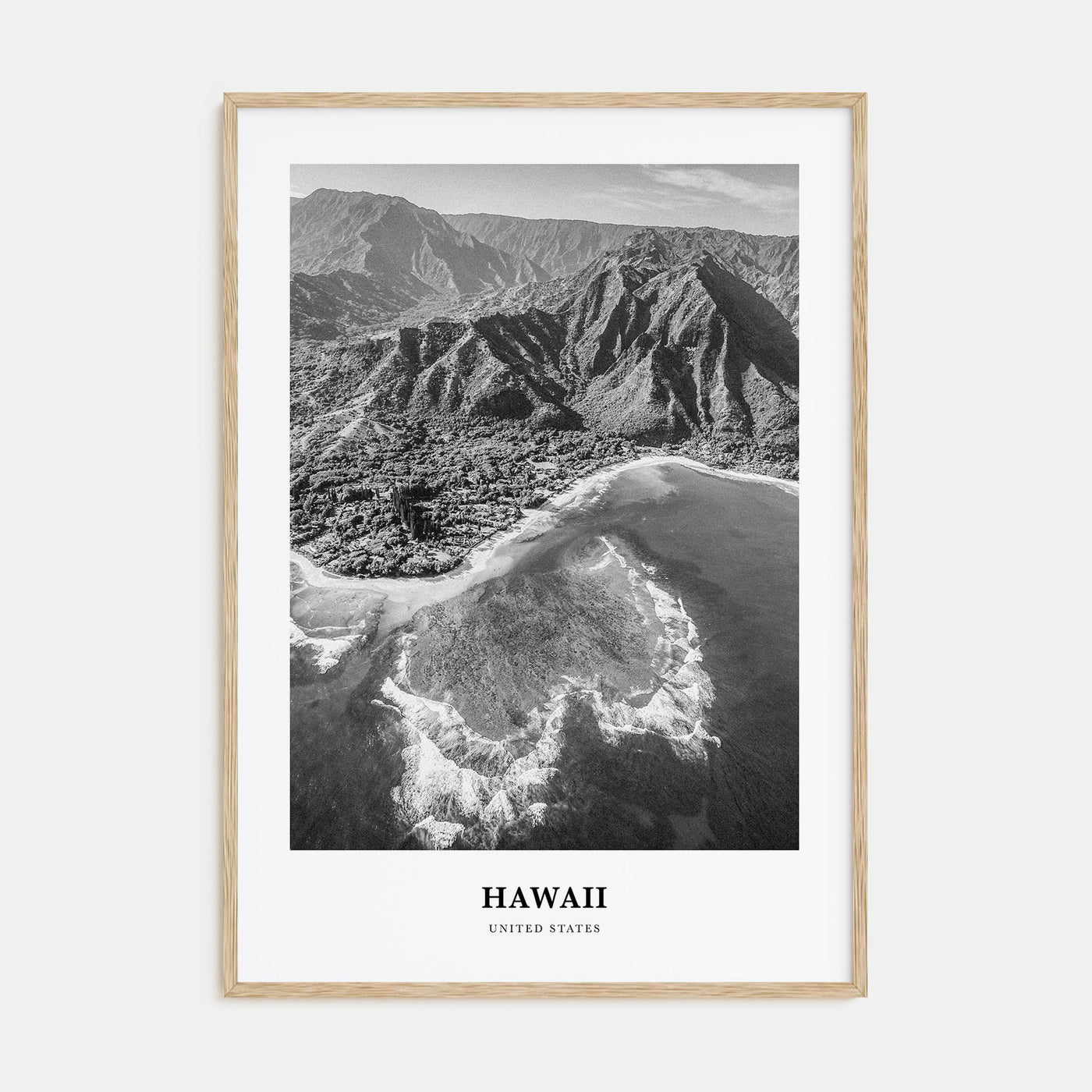Hawaii Portrait B&W No 2 Poster