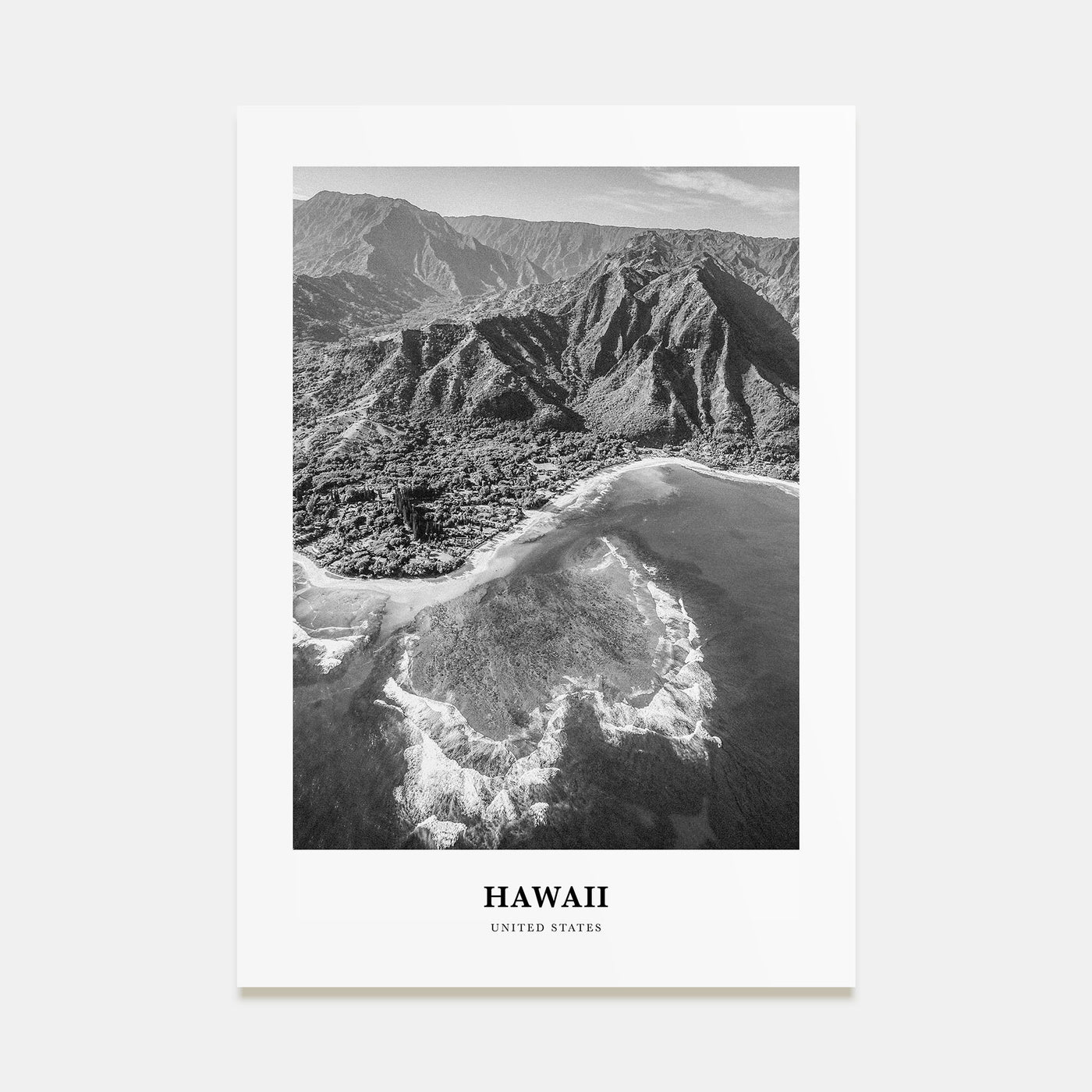 Hawaii Portrait B&W No 2 Poster